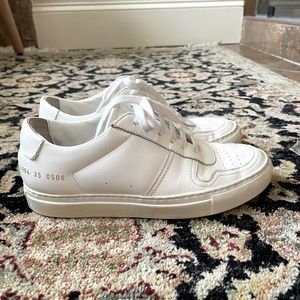 Women's Common Projects bball low sneaker, size 5